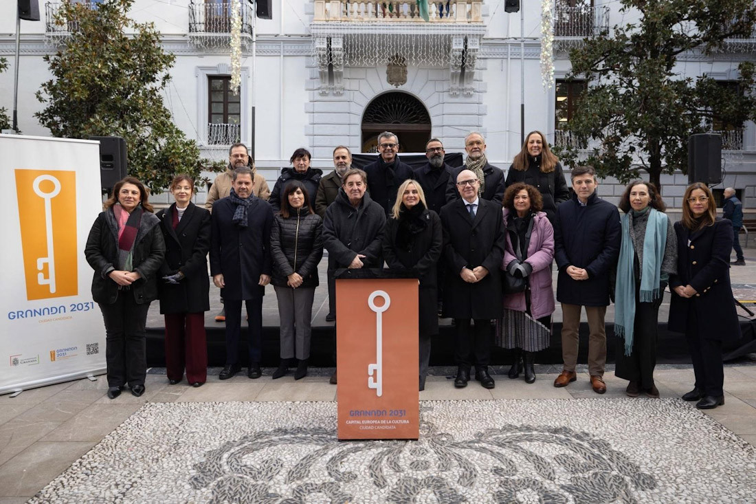 Presentación del Bid Book de Granada para la Capitalidad Cultural 2031 el pasado lunes (AYUNTAMIENTO)