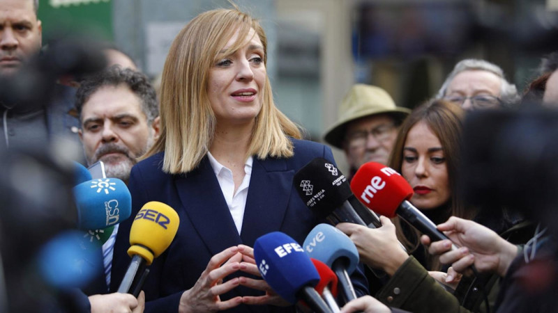 La exalcaldesa de Maracena Berta Linares atiende a los medios. Archivo (ÁLEX CÁMARA-EUROPA PRESS)