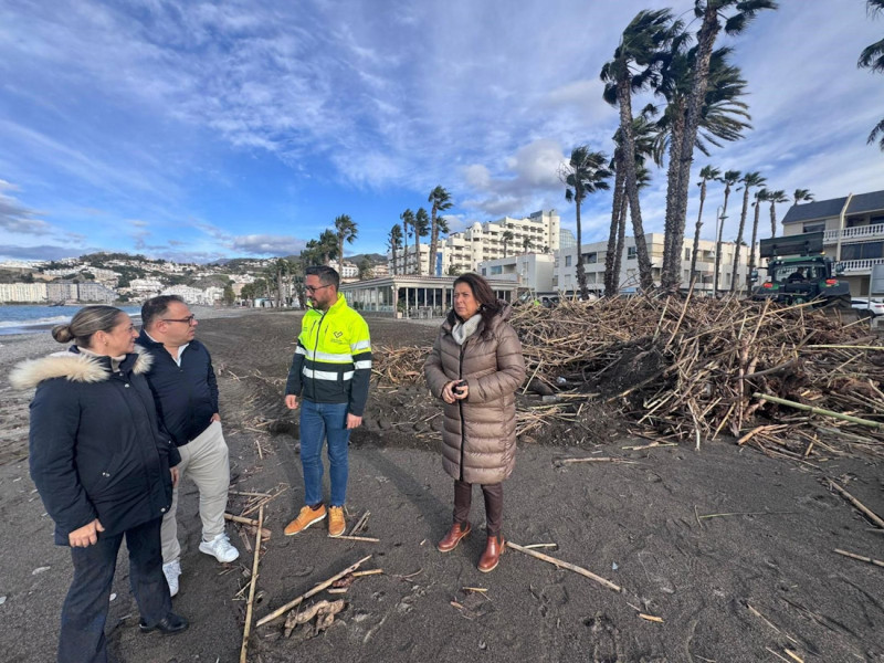 El diputado de Medio Ambiente, Antonio Mancilla, en su visita a Almuñécar (DIPUTACIÓN DE GRANADA)
