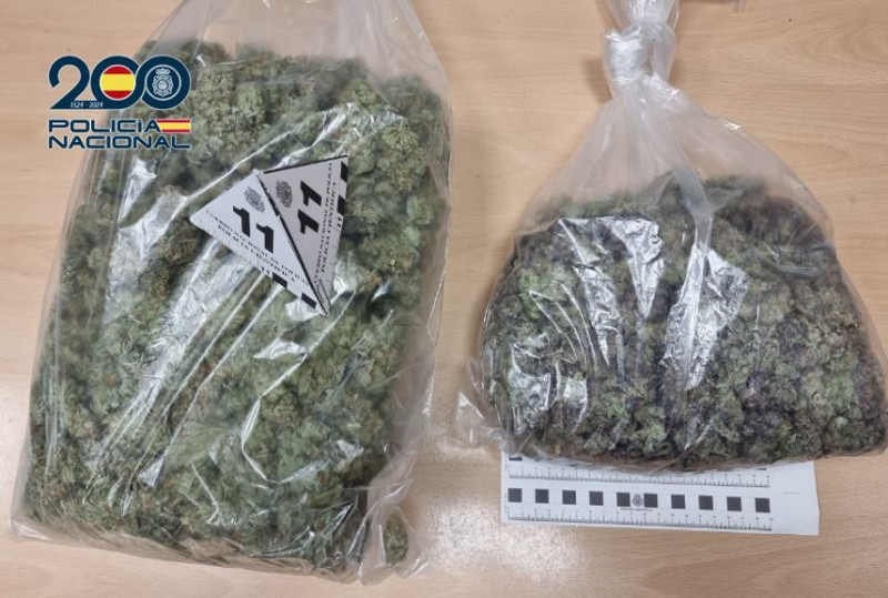 Marihuana incautada (POLICIA NACIONAL) Marihuana incautada (POLICIA NACIONAL)