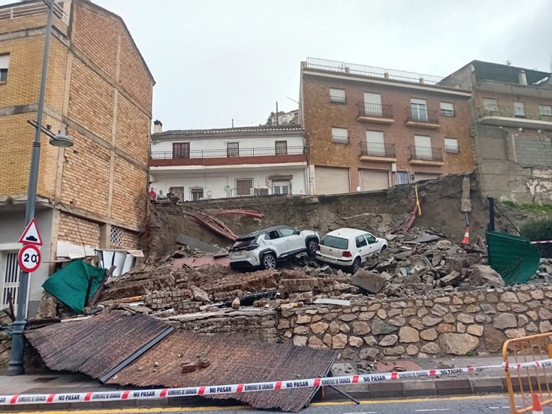 Desprendimiento en Cenes de la Vega (EUROPA PRESS) Desprendimiento en Cenes de la Vega (EUROPA PRESS)