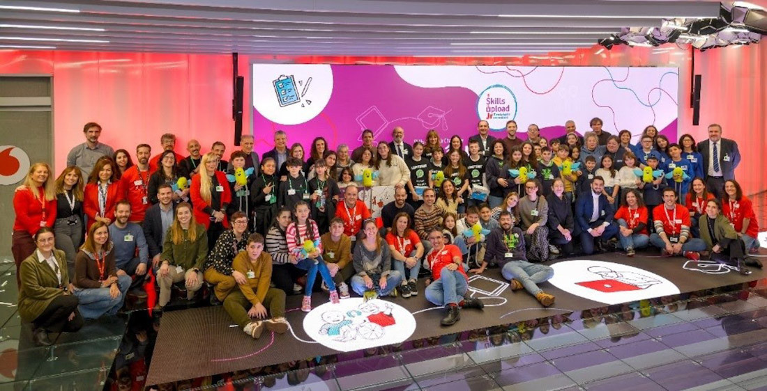 Evento final de la segunda edición del Skills Upload Jr Challenge (FUNDACIÓN VODAFONE)