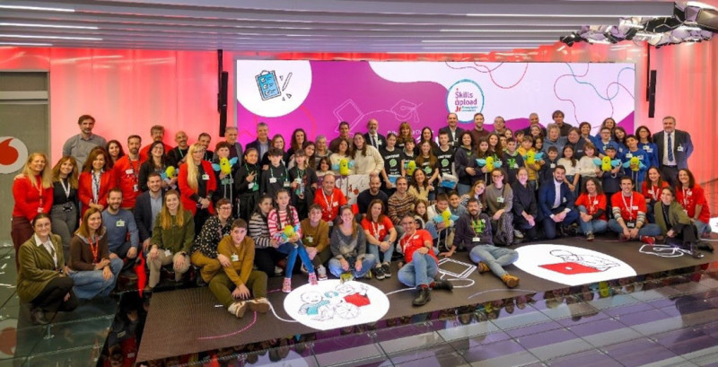 Evento final de la segunda edición del Skills Upload Jr Challenge (FUNDACIÓN VODAFONE)