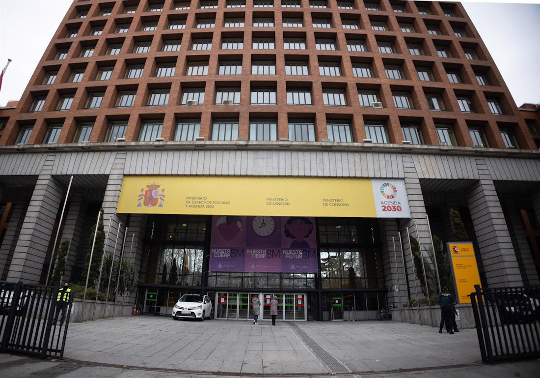 Fachada del Ministerio de Sanidad, Juventud e Infancia y Derechos Sociales y Agenda 2030, a 8 de marzo de 2024, en Madrid (EDUARDO PARRA - EUROPA PRESS)