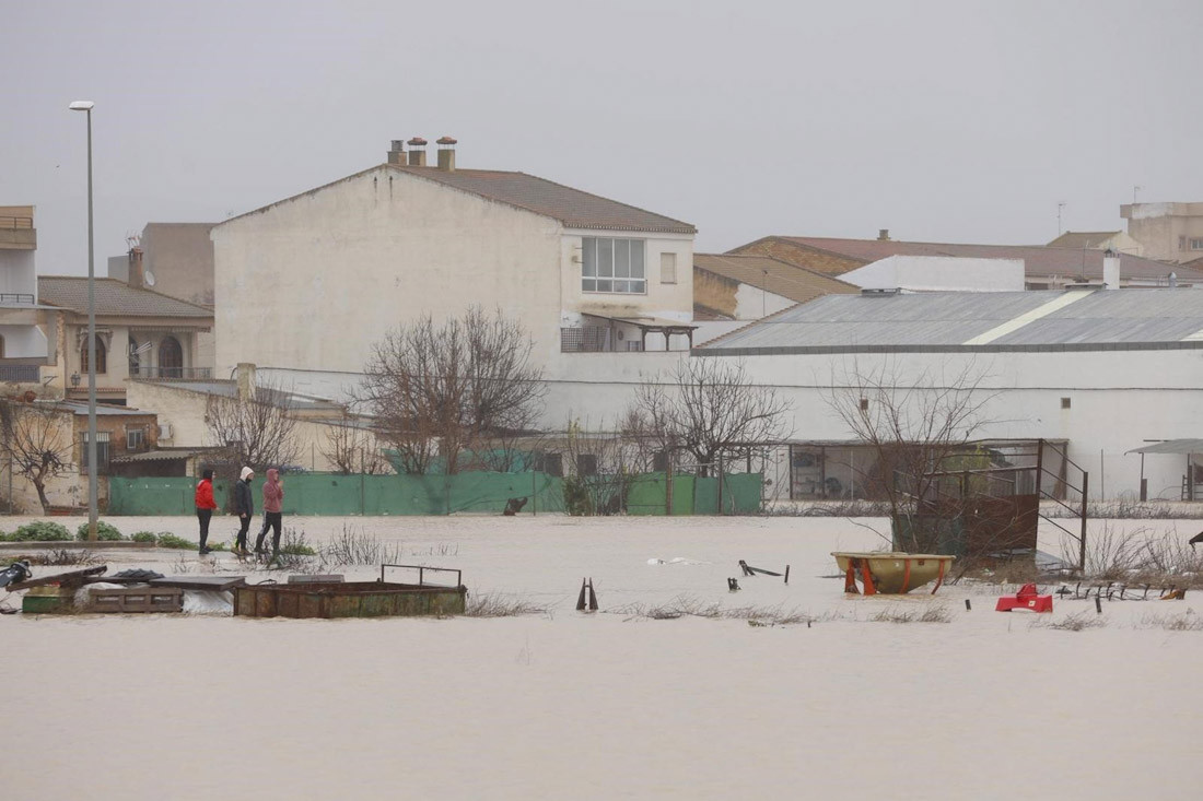 Situación en Huétor Tájar tras el paso de la borrasca 'Leonardo'