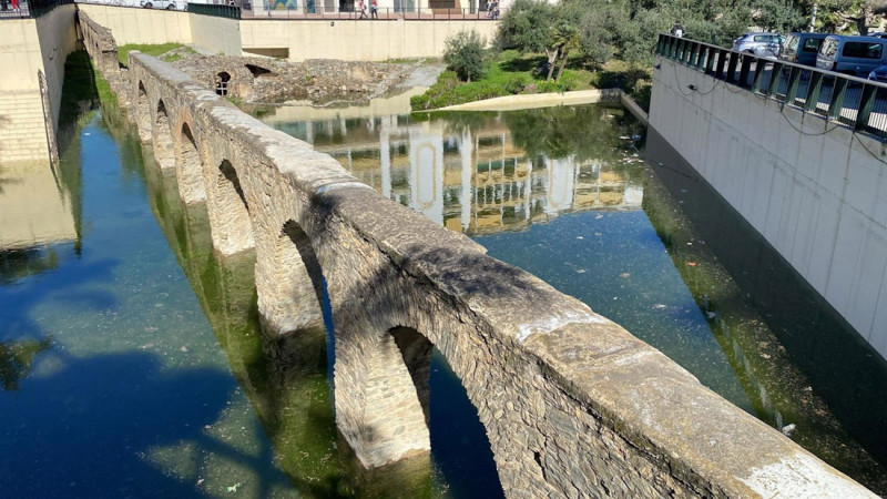 Acueducto y termas romanas tras el temporal (AYUNTAMIENTO) Acueducto y termas romanas tras el temporal (AYUNTAMIENTO)