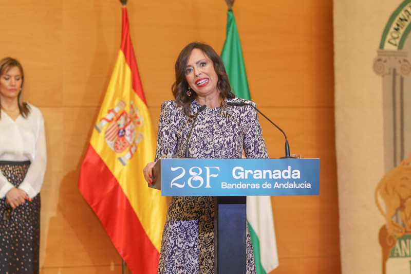 a consejera de Fomento, Articulación del Territorio y Vivienda, Rocío Díaz, durante el acto (GPMEDIA)