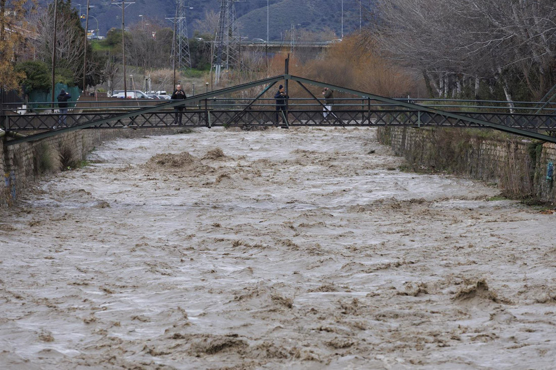Imagen de zonas inundadas por las intensas lluvias en Granada (ÁLEX CÁMARA - EUROPA PRESS)