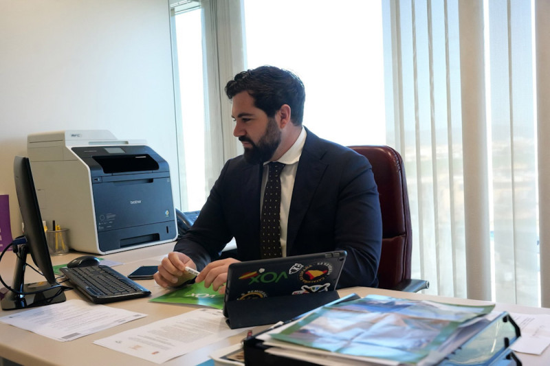 El diputado provincial de Vox, Gustavo de Castro (VOX)