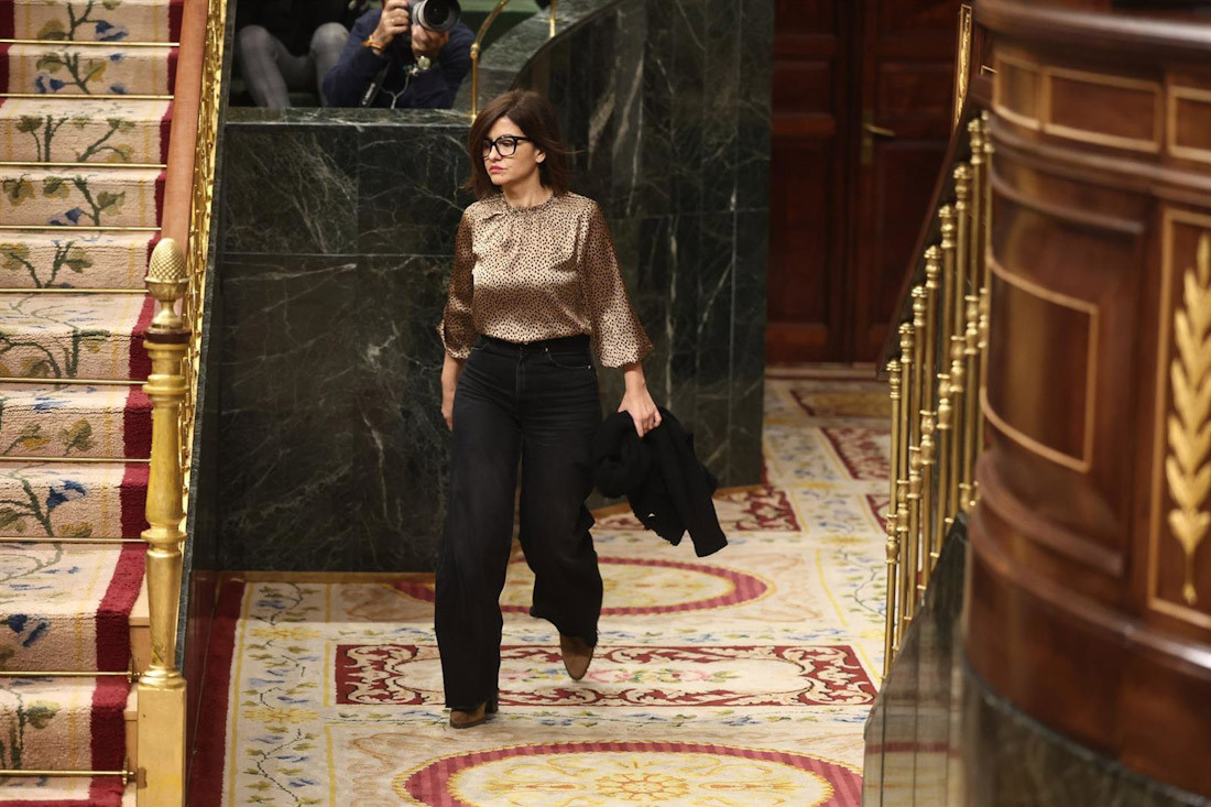 La ministra de Juventud e Infancia, Sira Rego, en una sesión de control al Gobierno, en el Congreso de los Diputados, a 11 de febrero de 2026, en Madrid (EDUARDO PARRA - EUROPA PRESS)
