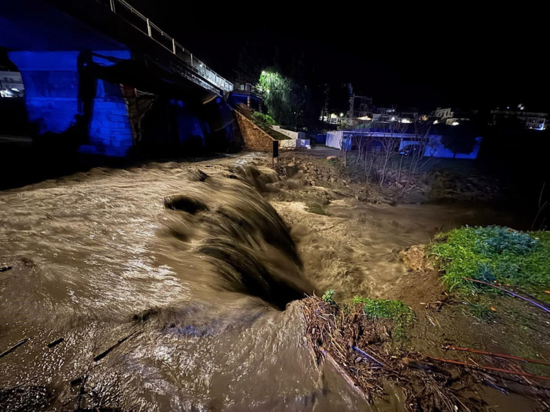 La crecida de río Chico en Órgiva (Granada), en imagen de archivo (AYUNTAMIENTO DE ÓRGIVA