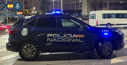 Coche de patrulla nocturna de la Policía Nacional. Archivo. (POLICÍA NACIONAL)