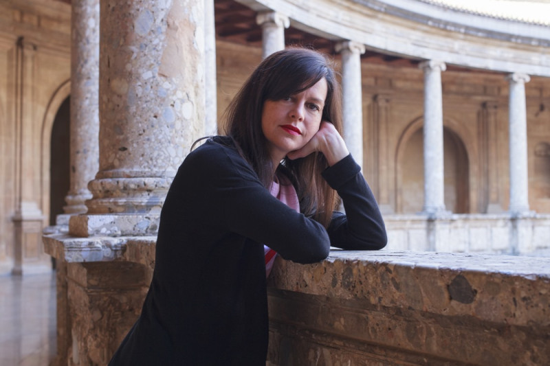 Pilar Torrecillas en el Palacio de Carlos V