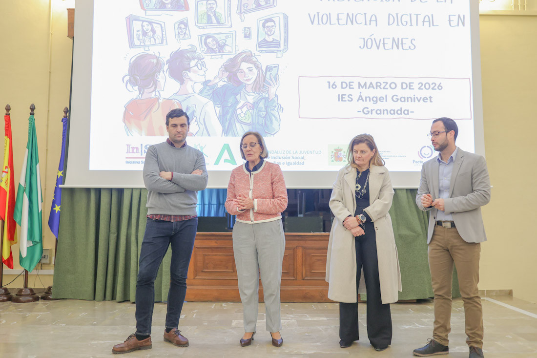 Imagen de la jornada en el IES Ángel Ganivet (GPMEDIA)