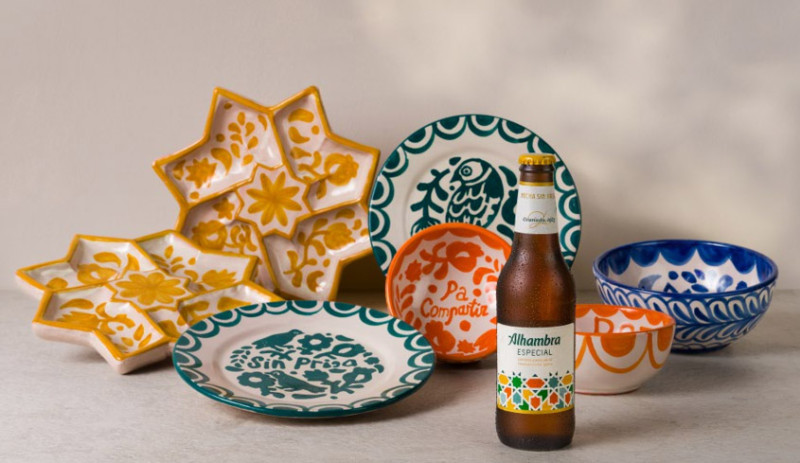 vajilla de tapeo (CERVEZAS ALHAMBRA)
