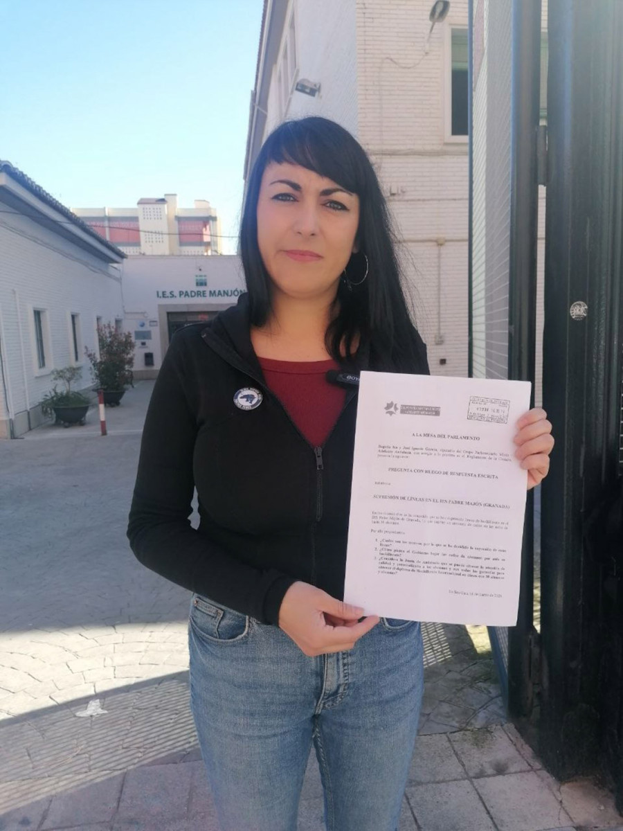 La candidata de Adelante Andalucía por Granada, Inma Manzano (ADELANTE ANDALUCÍA)