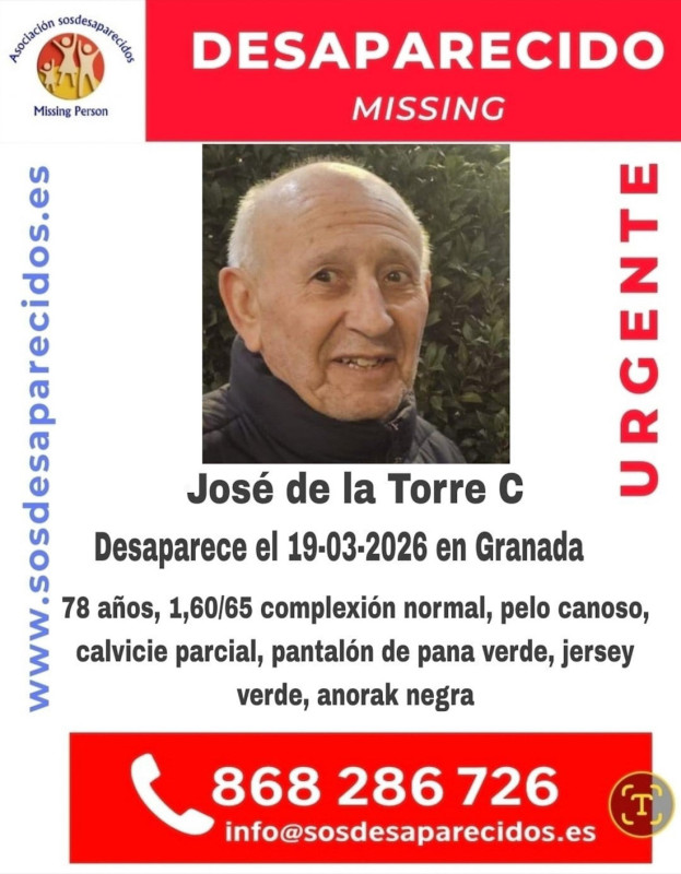 Cartel distribuido por SOS Desaparecidos. (SOS DESAPARECIDOS) Cartel distribuido por SOS Desaparecidos. (SOS DESAPARECIDOS)