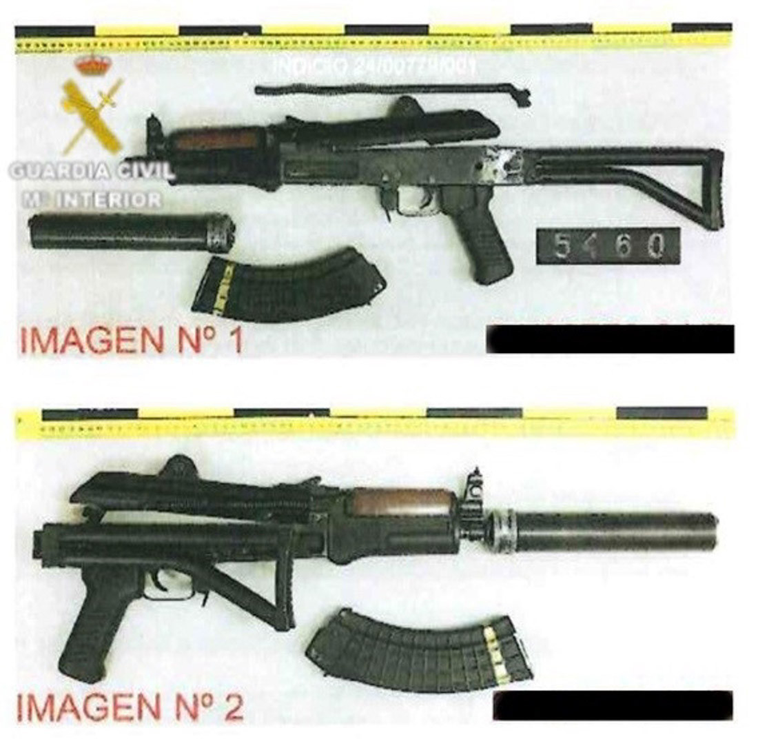 El informe ha determinado que el disparo que causó la muerte de la víctima de 35 años en Láchar en 2020 fue realizado con un fusil ametrallador tipo Kalashnikov (GUARDIA CIVIL GRANADA)