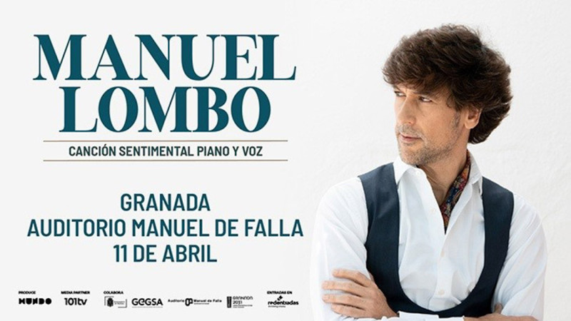 Imagen promocional del concierto de Manuel Lombo en Granada (GRUPO MUNDO)