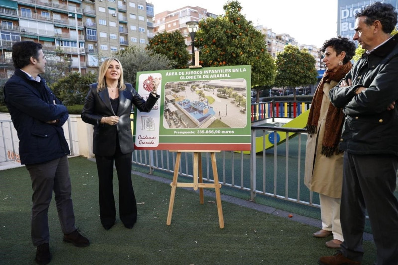 Imagen de archivo de la presentación de la construcción del parque infantil de la glorieta de Arabial (AYUNTAMIENTO) Imagen de archivo de la presentación de la construcción del parque infantil de la glorieta de Arabial (AYUNTAMIENTO)