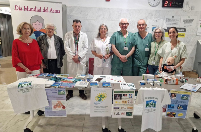 El Hospital Universitario Clínico San Cecilio de Granada se suma a la conmemoración del Día Mundial del Asma con la puesta en marcha de actividades dirigidas a pacientes, familiares y ciudadanía (JUNTA)