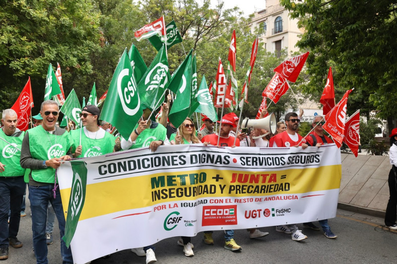 Manifestación de trabajadores del metro (GPMEDIA)