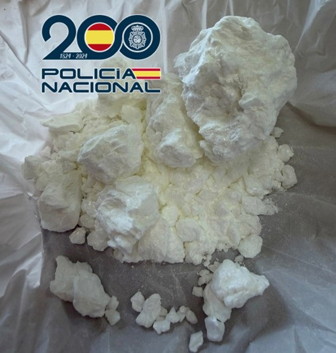 Cocaína intervenida a un hombre en Baza (POLICÍA NACIONAL)