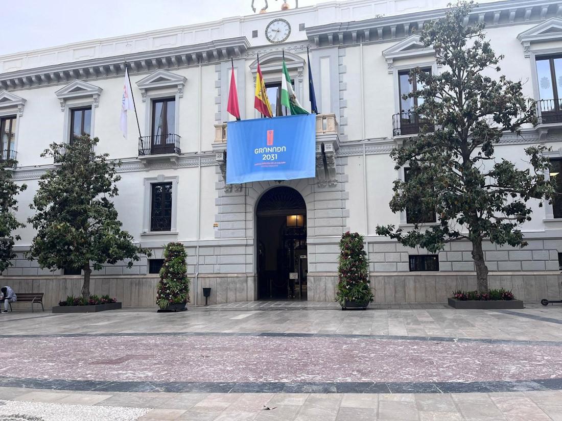 Vista de la fachada del edificio del Ayuntamiento de Granada, en la plaza del Carmen. (EUROPA PRESS)