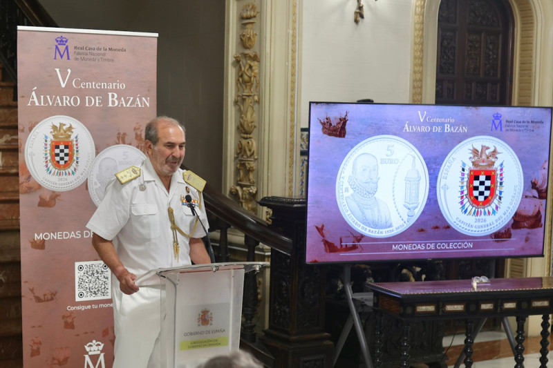 Presentación de la moneda conmemorativa del V Centenario de Álvaro de Bazán (GPMEDIA)